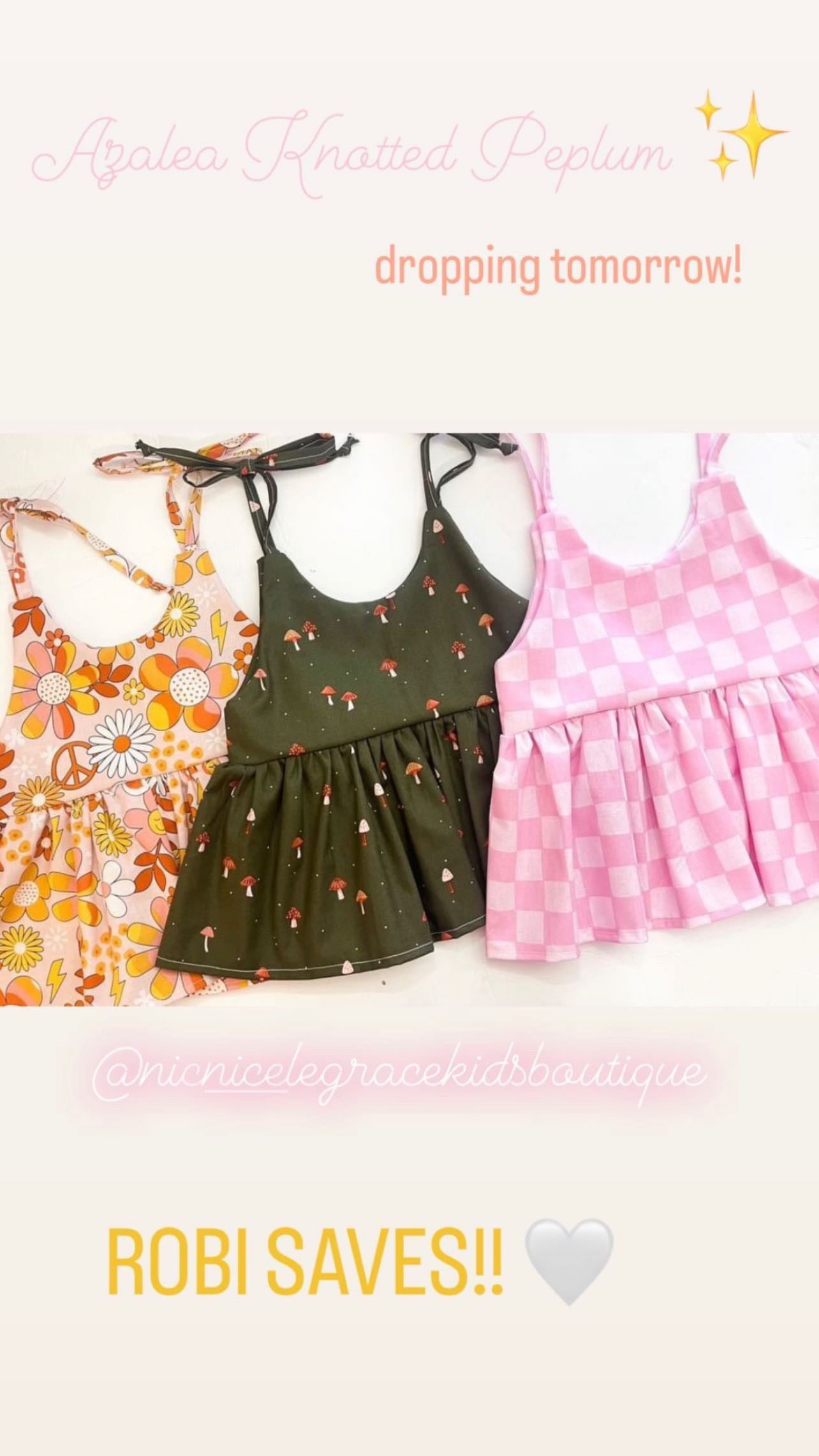 Azalea Peplum or Dress