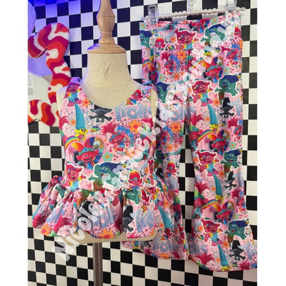 Paisley Top & Flare Pants