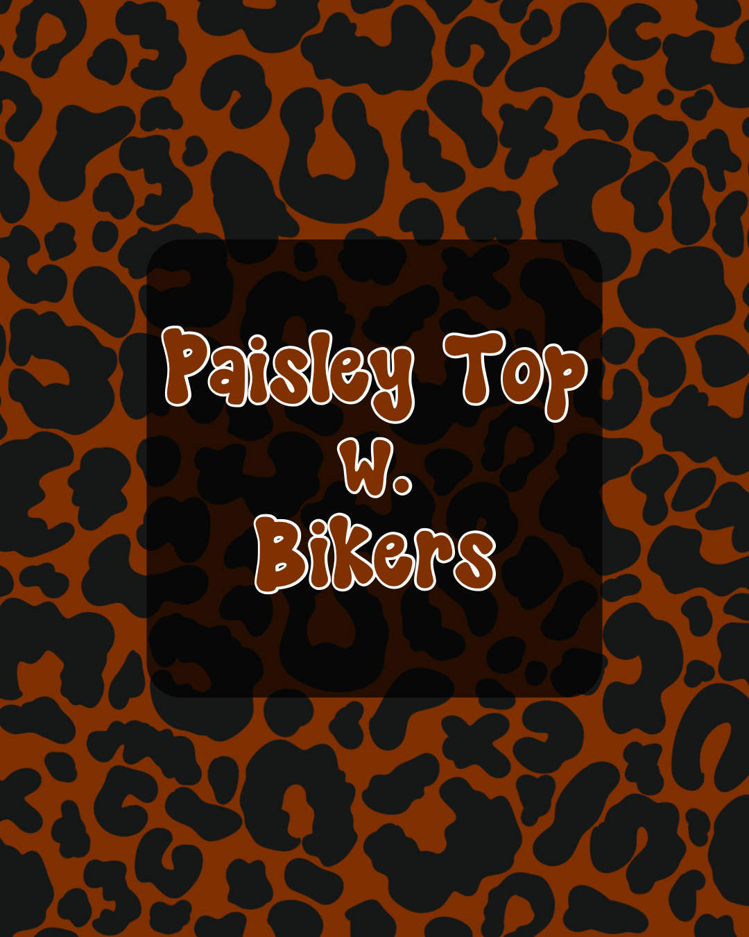 Paisley Top w. Biker shorts