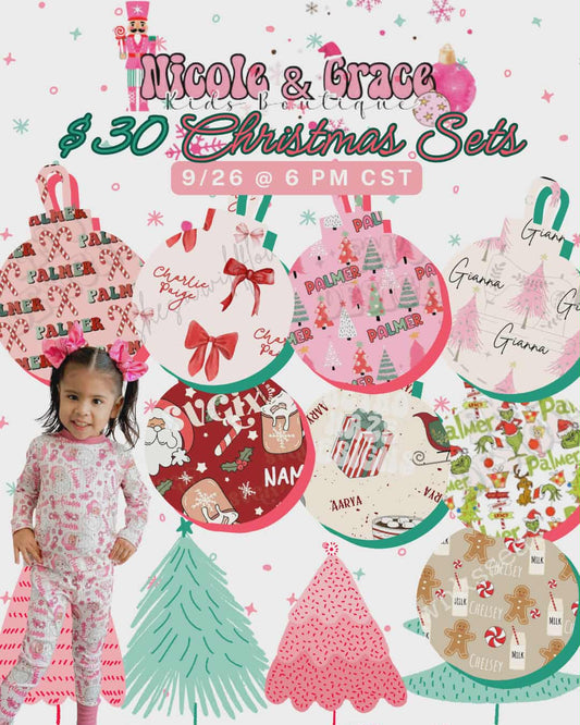 Christmas Pj Set $30 ( pick your print )