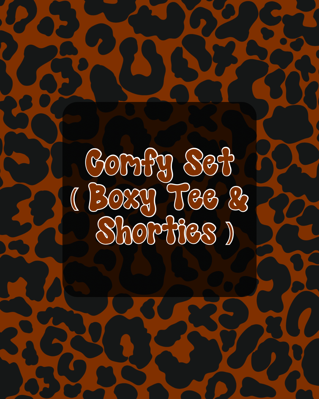 Comfy Sets ( boxy tee & shorts )