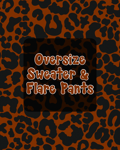 Oversize Sweater & Flare Pants