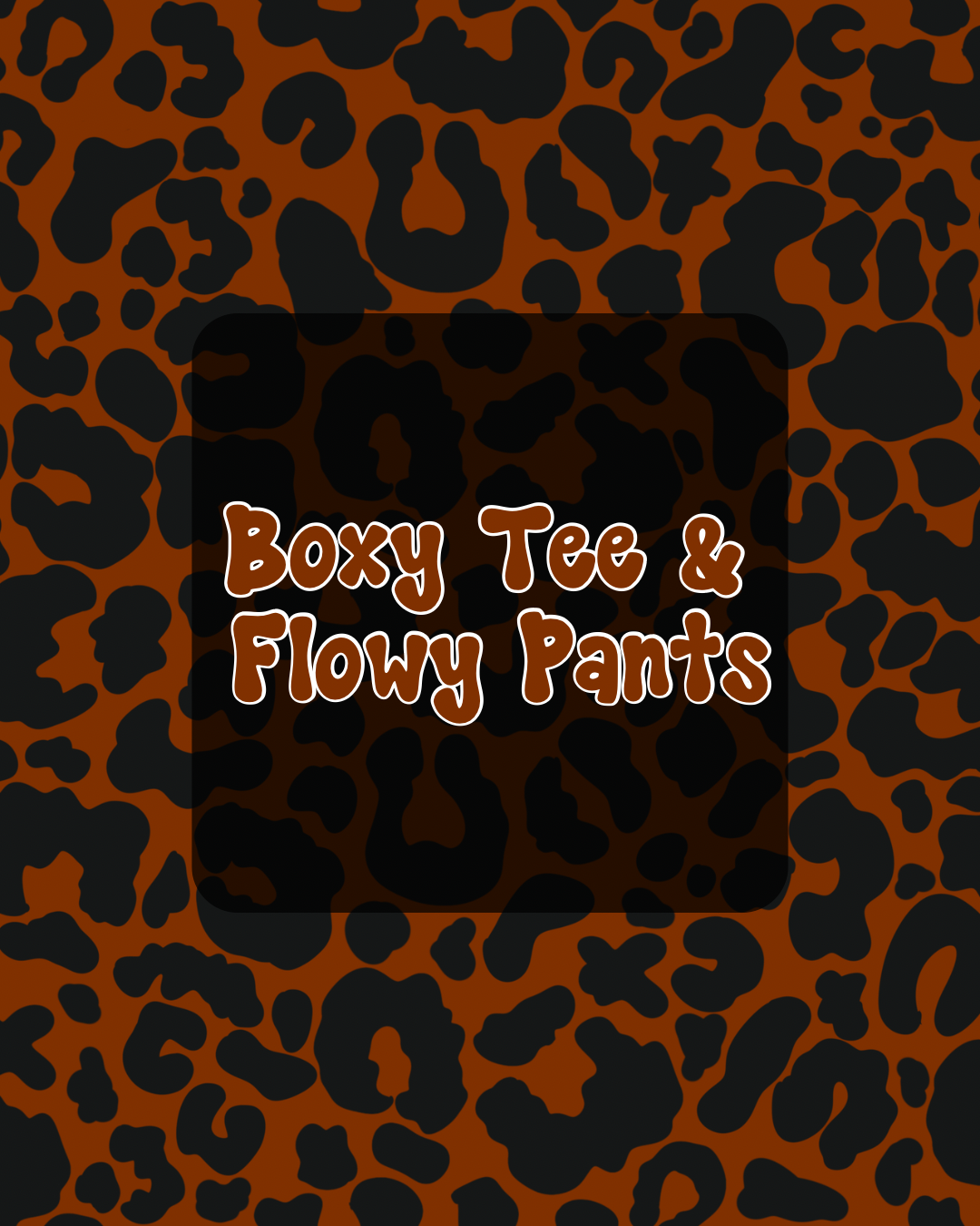 Boxy Tee & flowy pants
