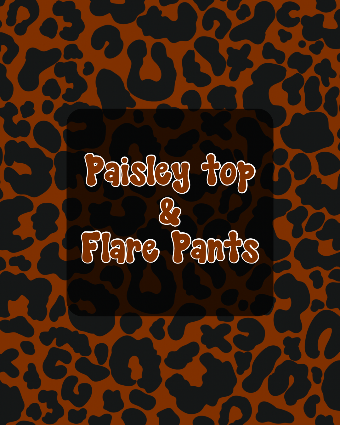 Paisley Top & Flare Pants