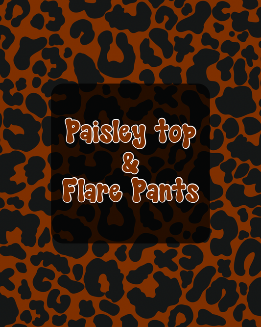 Paisley Top & Flare Pants